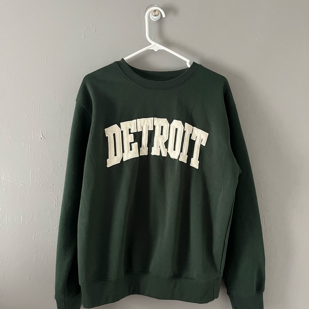 Detroit Green Sweater